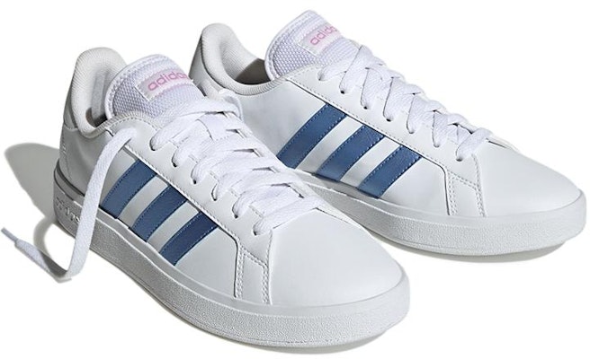 (Women) Adidas Grand Court 2.0 Shoes 'White Metallic Blue' HP2591 Lookbook (Women) Adidas Grand Court 2.0 Shoes 'White Metallic Blue' HP2591