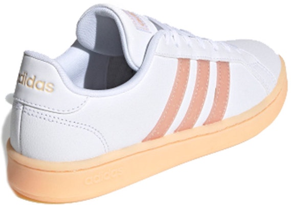 (W) adidas Grand Court 'Putih Glow Oranye' FW5900 Lookbook (W) adidas Grand Court 'Putih Glow Oranye' FW5900