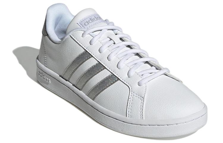 Lookbook (W) 아디다스 그랜드 코트 '화이트 실버 메탈릭' GZ1837