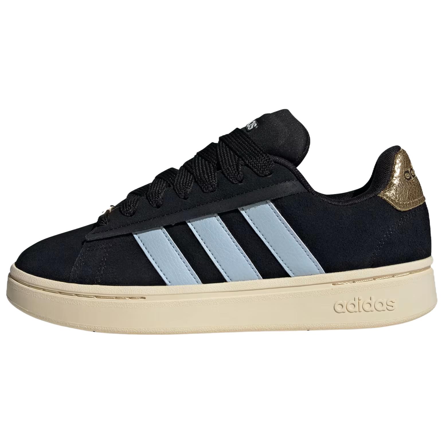 adidas Grand Court Alpha Black Low-Top Sneakers - Comfy & Breathable. JH8671