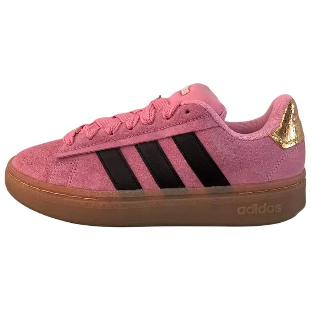 (Women) adidas Grand Court Alpha Low-Top Sneakers Pink/Black Casual Comfort JH8669
