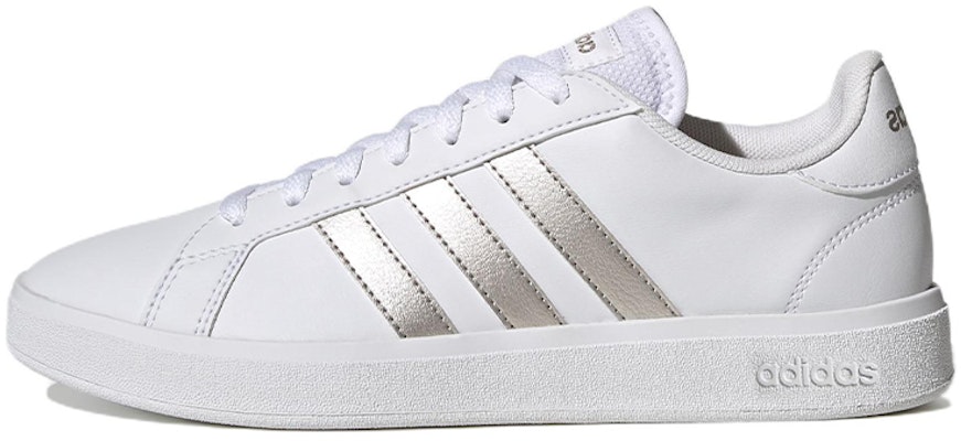(Women) adidas Grand Court Base 2.0 'White Platinum Metallic' GW9263 Buy (Women) adidas Grand Court Base 2.0 'White Platinum Metallic' GW9263