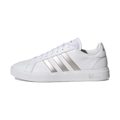 (W) adidas Grand Court Base 2.0 'White Platinum Metallic'