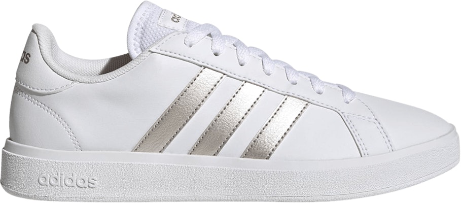 Adidas grand court platinum on sale