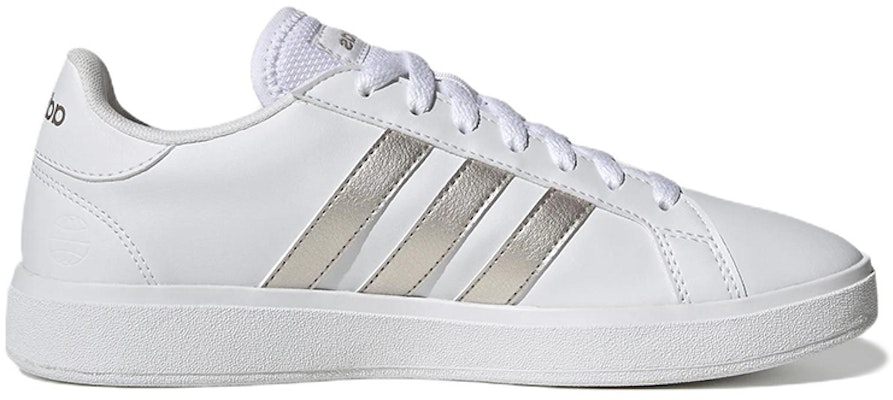(W) 아디다스 그랜드 코트 베이스 2.0 '화이트 플래티넘 메탈릭' GW9263 Order (W) 아디다스 그랜드 코트 베이스 2.0 '화이트 플래티넘 메탈릭' GW9263
