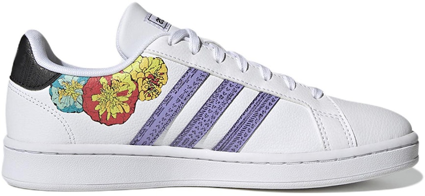 (Women) adidas Grand Court Base 'Floral' GW6246 Order (Women) adidas Grand Court Base 'Floral' GW6246