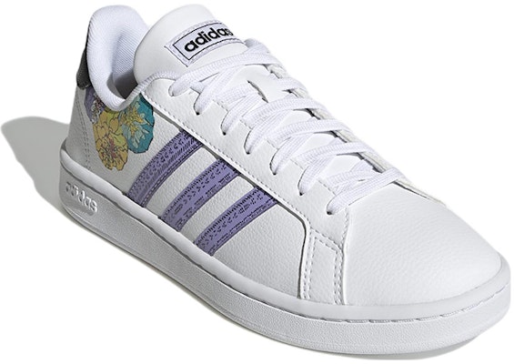 (Women) adidas Grand Court Base 'Floral' GW6246 Lookbook (Women) adidas Grand Court Base 'Floral' GW6246