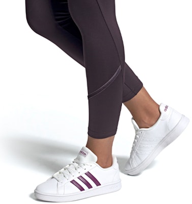 (Women) adidas Grand Court Base 'White Cherry Metallic' FW0810 Sizing (Women) adidas Grand Court Base 'White Cherry Metallic' FW0810