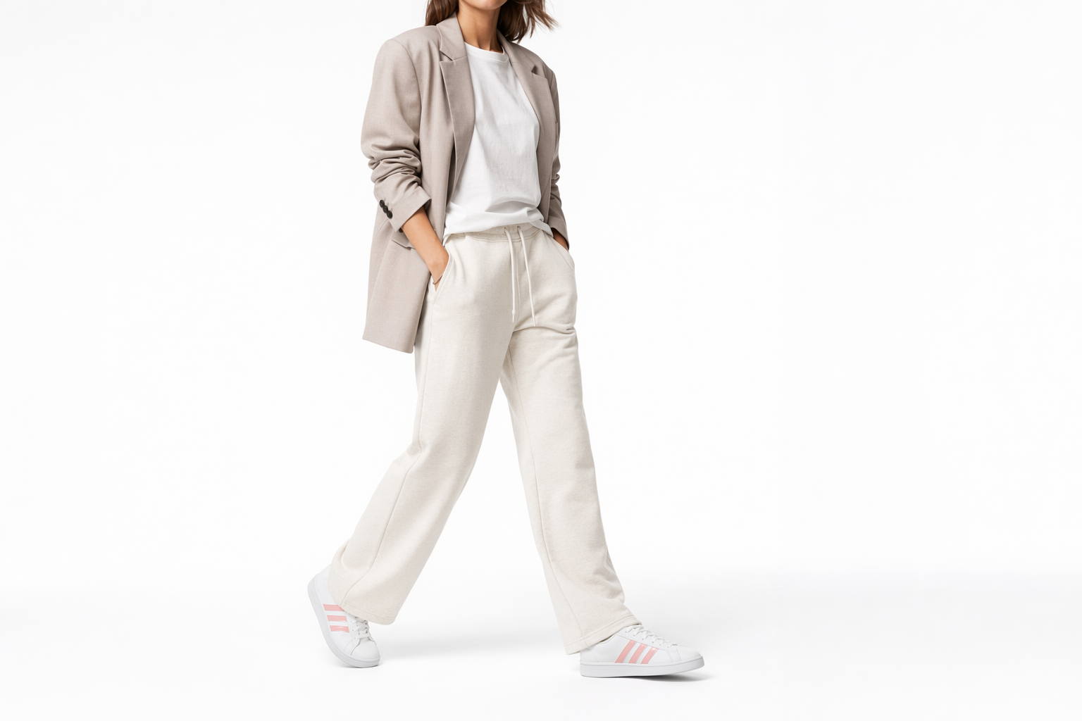 Order （女性）adidas Grand Court Base '白色 荧光粉红' EG4055