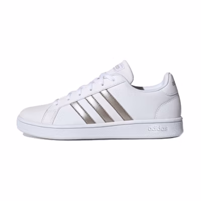 (W) adidas Grand Court Base 'White Platinum Metallic'