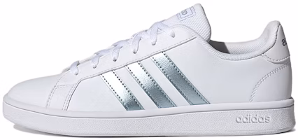 (Women) adidas Grand Court Base 'White Vision Metallic' GZ8164 (Women) adidas Grand Court Base 'White Vision Metallic' GZ8164