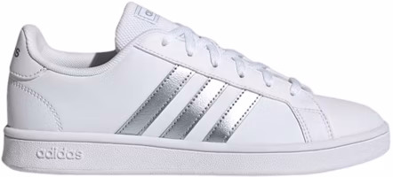 (Women) adidas Grand Court Base 'White Vision Metallic' GZ8164 (Women) adidas Grand Court Base 'White Vision Metallic' GZ8164