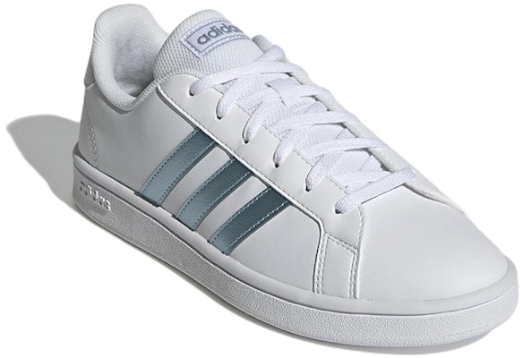 (W) adidas Grand Court Base 'Blanco Vision Metálico' GZ8164 Lookbook (W) adidas Grand Court Base 'Blanco Vision Metálico' GZ8164