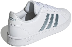 (W) adidas Grand Court Base 'Putih Vision Metallic' GZ8164 Shop (W) adidas Grand Court Base 'Putih Vision Metallic' GZ8164