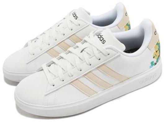 (Women) adidas Grand Court Cloudfoam 'Floral Heel' HP6623 Lookbook (Women) adidas Grand Court Cloudfoam 'Floral Heel' HP6623