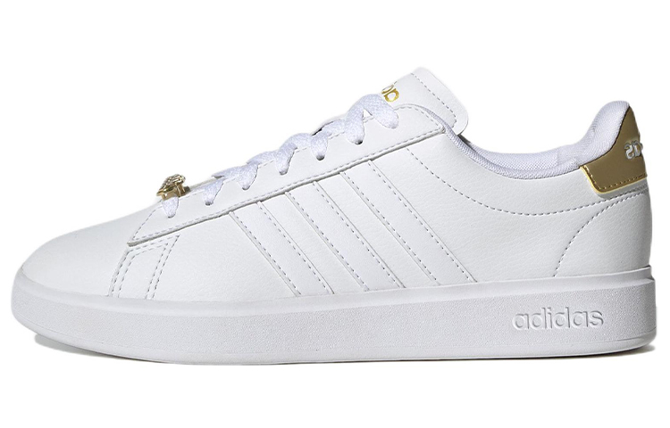 (Women) adidas Grand Court Cloudfoam 'White Gold Metallic' GW7114