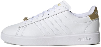 (Women) adidas Grand Court Cloudfoam 'White Gold Metallic' GW7114 (Women) adidas Grand Court Cloudfoam 'White Gold Metallic' GW7114