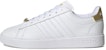 (W) adidas Grand Court Cloudfoam 'Putih Emas Metalik' GW7114