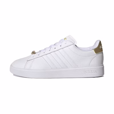 (W) adidas Grand Court Cloudfoam 'White Gold Metallic'