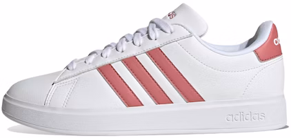(Women) adidas Grand Court Cloudfoam 'White Pink Strata' HP2537 (Women) adidas Grand Court Cloudfoam 'White Pink Strata' HP2537