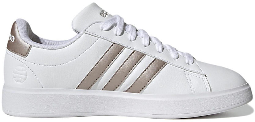 (Women) adidas Grand Court Cloudfoam 'White Platinum Metallic' GW9215 Order (Women) adidas Grand Court Cloudfoam 'White Platinum Metallic' GW9215