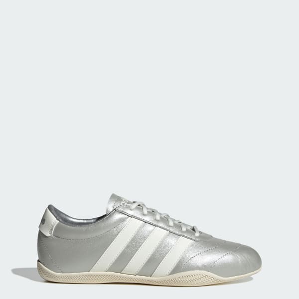 (Women) Adidas Grand Court Lo Casual Sneakers Silver Metallic/Off White/Cloud White JQ7243