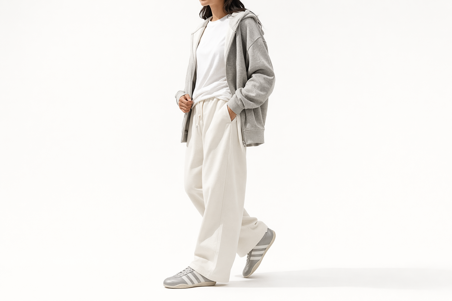 Order (Women) Adidas Grand Court Lo Casual Sneakers Silver Metallic/Off White/Cloud White JQ7243