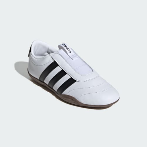 Shop (W) adidas Grand Court Lo 休閒鞋 雲白/經典黑/橡膠棕 KI4659
