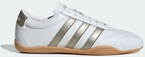(Women) adidas Grand Court Low Crystal White/Cyber Metallic/Gum JQ9685 (Women) adidas Grand Court Low Crystal White/Cyber Metallic/Gum JQ9685