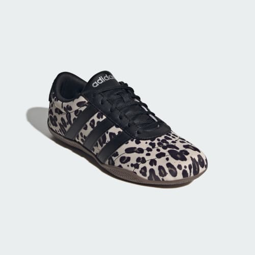 Shop (Women) adidas Grand Court Low Sneakers Crystal Linen/Core Black/Khaki Six KI2717