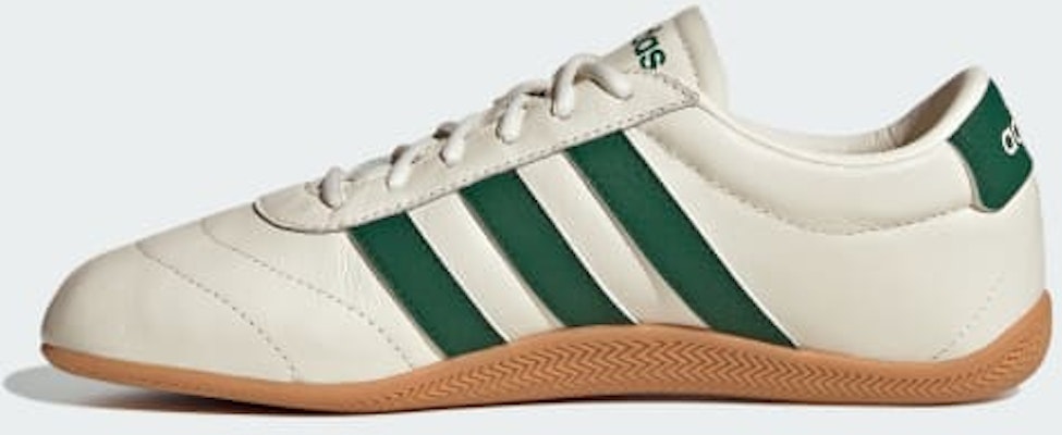 (W) Adidas Grand Court Low Sepatu Off White/Collegiate Green/Gum JQ9690 Details for (W) Adidas Grand Court Low Sepatu Off White/Collegiate Green/Gum JQ9690