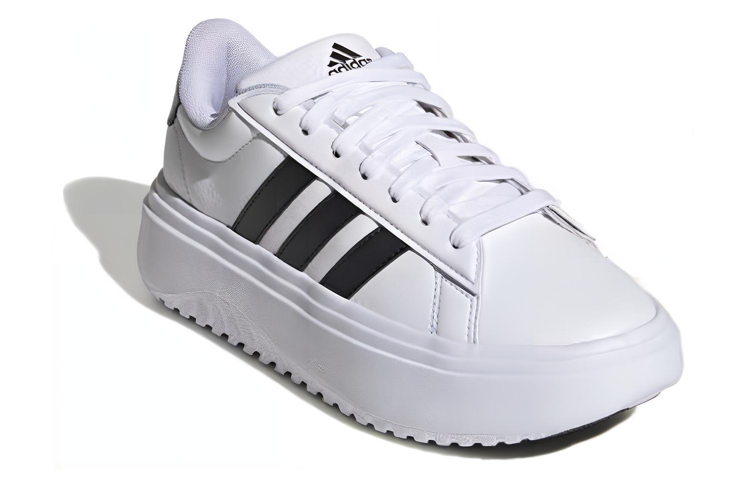 Lookbook (Women) adidas Grand Court Platform 'White Black' IE1092