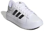 Lookbook (Women) adidas Grand Court Platform 'White Black' IE1092