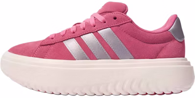 (Women) adidas Grand Court Platform Low-Top Tennis Shoes Pink KI5138 (Women) adidas Grand Court Platform Low-Top Tennis Shoes Pink KI5138