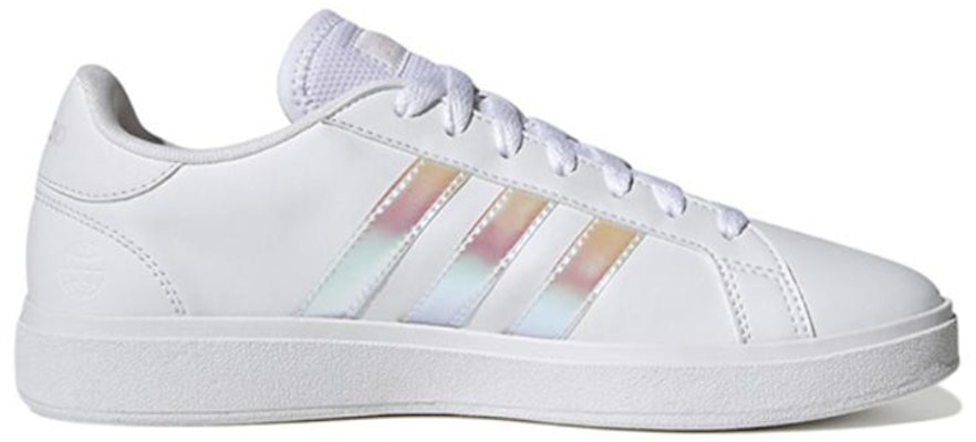 (W) (여성용) 아디다스 그랜드 코트 TD '화이트 아이리디센트' GW7181 GW7181 Order (W) (여성용) 아디다스 그랜드 코트 TD '화이트 아이리디센트' GW7181 GW7181