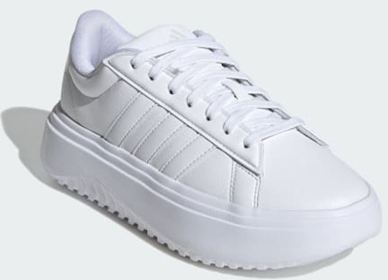 (W) adidas GrandCourt Platform 'Cloud White' Putih Awan IE1089 Shop (W) adidas GrandCourt Platform 'Cloud White' Putih Awan IE1089