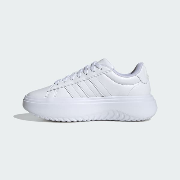 Sizing (W) adidas GrandCourt Platform「雲朵白」 IE1089