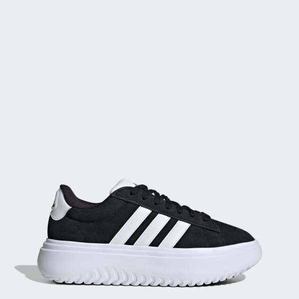 (Women) adidas GrandCourt Platform 'Core Black' IE1102