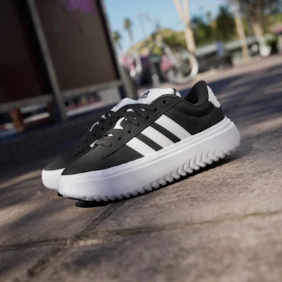 (W) adidas GrandCourt Platform ''Nero Core'' IE1102 1