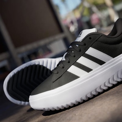 (W) adidas GrandCourt Platform 'Hitam Teras' IE1102 2