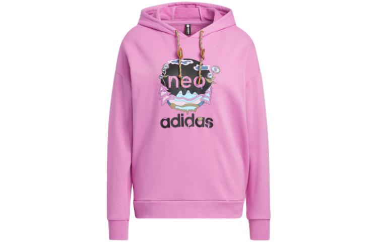 (Women) adidas Graphic Hoodie Pink HN2350
