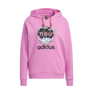 (Women) adidas Graphic Hoodie Pink HN2350