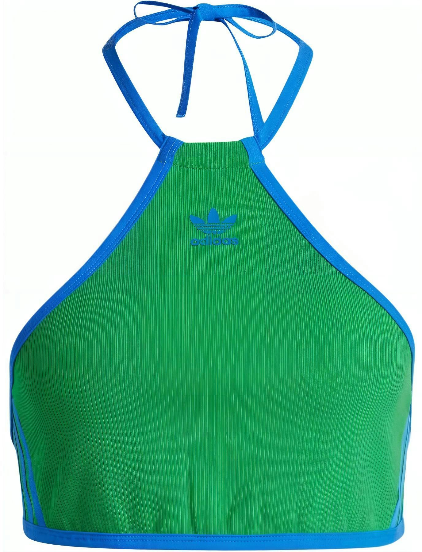 women-adidas-green-colorblock-logo-design-tie-back-vest-jh-0613