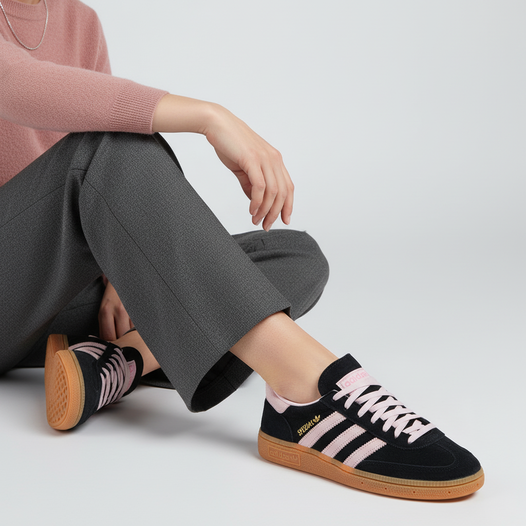 Order (W) 아디다스 핸드볼 스페셜 '블랙 클리어 핑크 검' IE5897