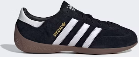 (Women) Adidas Handball Spezial Lo Pro Sneakers Core Black/Cloud White/Gold Metallic KJ3629 (Women) Adidas Handball Spezial Lo Pro Sneakers Core Black/Cloud White/Gold Metallic KJ3629