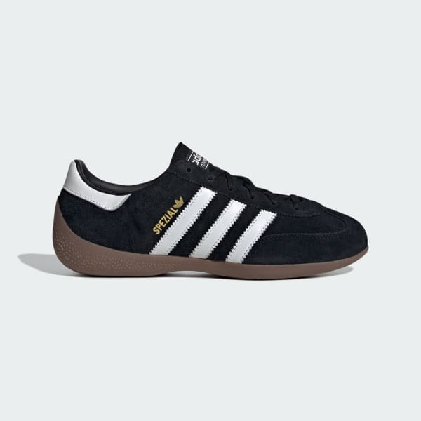 (Women) Adidas Handball Spezial Lo Pro Sneakers Core Black/Cloud White/Gold Metallic KJ3629