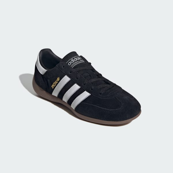 Shop (W) Adidas Handball Spezial Lo Pro Core Black/Cloud White/Gold Metallic Kasut Sukan KJ3629