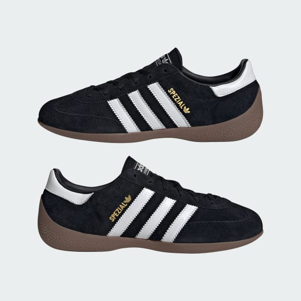 Sizing (W) Adidas Handball Spezial Lo Pro Core Black/Cloud White/Gold Metallic Kasut Sukan KJ3629