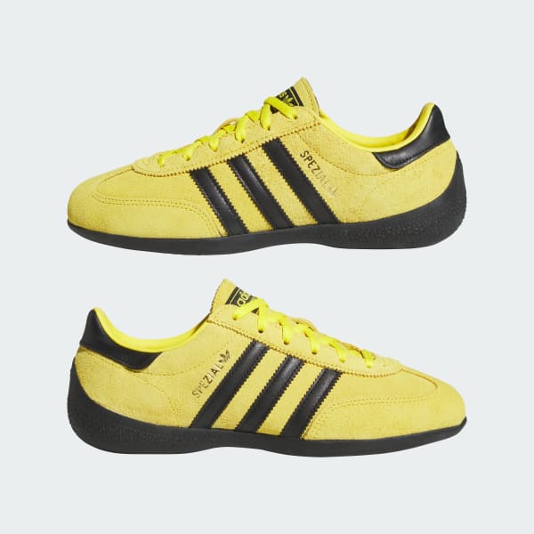 Sizing (Women) Adidas Handball Spezial Low Profile Sneakers Yellow/Core Black/Gold Metallic KJ3627