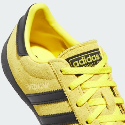(Women) Adidas Handball Spezial Low Profile Sneakers Yellow/Core Black/Gold Metallic KJ3627 Cheap (Women) Adidas Handball Spezial Low Profile Sneakers Yellow/Core Black/Gold Metallic KJ3627